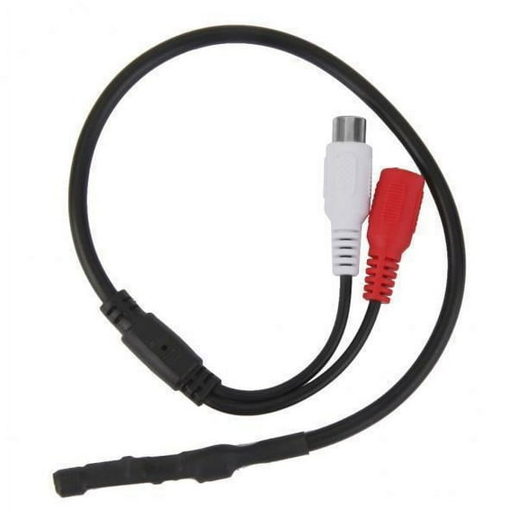 Rushawy 3x40cm CCTV Camera Mini Audio/Sound with RCA 3.5mm Plug 3 Pcs