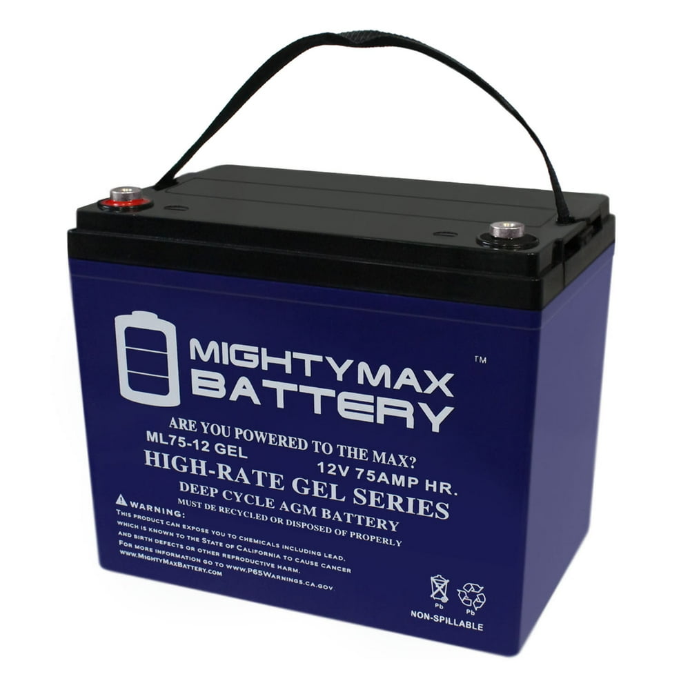 12V 75AH GEL Battery Replaces Sunrise Quickie QM710 Power Wheelchair