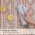 thumbnail image 4 of Anti Fatigue Kitchen Mats for Floor 2 Piece Set, Waterproof & Non-Skid Boho Kitchen Rugs, Cushioned Kitchen Mat for Standing Washable Comfort Desk Kitchen Runners, 17x30+17x47, 4 of 6