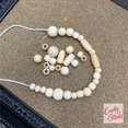 thumbnail image 5 of 50 Pcs, Oval Wooden Tube Barrel Beads Large Hole, 13 x 25mm Wood Beads for Macrame and Crafts by CraftySticks (13x25Unfinished), 5 of 5