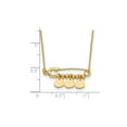 thumbnail image 3 of 14K Yellow Gold Yellow Safety Pin with Hearts Necklace, 3 of 5