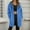 Blue, variant on Womens Jacket Full Zip Long Warm Hooded Tunic Sweatshirt Winter Coats (Navy XXXL)