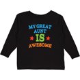 thumbnail image 3 of Inktastic My Great Aunt is Awesome Boys or Girls Long Sleeve Toddler T-Shirt, 3 of 5