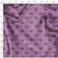 thumbnail image 4 of Soimoi Purple Velvet Fabric Deer Animal Printed Fabric 1 Yard 58 Inch Wide, 4 of 5