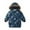 Navy, variant on WhouRiu Little Boy's Winter Coat Trim Hooded Thermal Zip Padded Long Jacket Kids Thicken Warm Windproof Puffer Coats Blue,Sized 5-6
