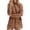 Khaki, variant on Turtle Neck Sweatshirt for Women | Long Sleeve Soft Cozy Sweatshirts, Solid Color Fuzzy Sweater, Fall Oversized Tops with Pockets Loungewear