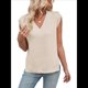 thumbnail image 3 of Chaleco de Lana Sin Mangas con Cuello en V para Mujer, Color Albaricoque XL, 3 of 10
