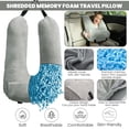 thumbnail image 4 of Almohada de coche Travel Pillow MOAOO para niños y adultos, color gris, 4 of 6