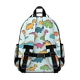 thumbnail image 3 of Dinosaur Names Chart Pattern Cute School Backpack Bag for School with Padded Back and Adjustable Shoulder Straps 15.25"x11.5"x5.25", 3 of 5