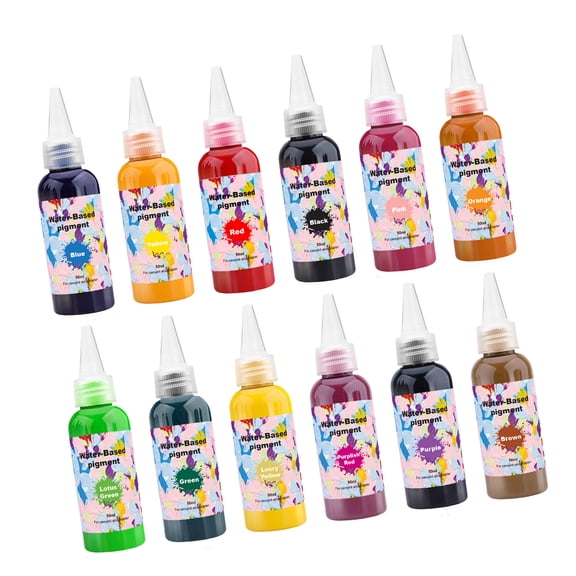 12 Color Cement Staining Dye For Artistic Concrete Crafts And Nighttime Crafting Projects Water Based Formulas Dye