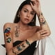 thumbnail image 4 of Kit de pegatinas de tatuajes temporales de 20 hojas, pegatinas de tatuaje para niñas y adultos, belleza, 4 of 5