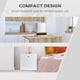 thumbnail image 4 of Minicongelador HOMCOM de 1.1 pies cúbicos para encimera, compacto, vertical, blanco, 4 of 9