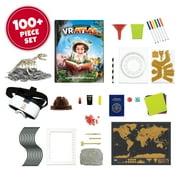 Abacus Brands Professor Maxwells VR World Travel Kit - VR Atlas, Dino Dig STEM Toys, VR Goggles Included