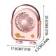thumbnail image 3 of Upgraded Desktop Fan Portable Handheld Carry Fan Rechargeable Coolings Fan For Home Office Outdoor Gift, 3 of 7