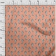 thumbnail image 2 of oneOone Cotton Poplin Fabric Sea Horse Block Printed Fabric 1 Yard 56 Inch Wide, 2 of 4