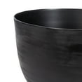thumbnail image 5 of Kate and Laurel Navara Modern Two-Piece Round Metal Planter Set, 2 Piece Set, Black, Planters for Indoor Plants with Engraved Texture and Size for Large Plants, 5 of 7