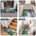 thumbnail image 6 of Green Hummingbird Door Mat&nbsp;Indoor Outdoor Entrance, Non Slip Rug for Kitchen Bathroom Entryway Rug, Spring Summer Pink Flower Leaf Washable Doormat Floor Mat for Office Home Decor 20x31.5 Inch, 6 of 8