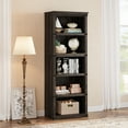 thumbnail image 5 of Aoile 5 Tier Farmhouse Bookshelf, 12.7" x 24.5" x 67.4" Heavy Duty Freestanding Bookcase, Bookshelves with Storage Open Display for Home Office, Living Room, Bed Room, Bathroom, Oak, 5 of 10