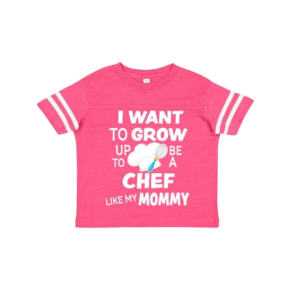 Inktastic I Want to Grow Up to Be a Chef Like My Mommy Boys or Girls Toddler T-Shirt