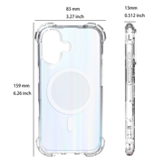 onn iPhone 16 Case with MagSafe Magnet for Apple phone, Iridescent, Unisex