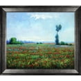 thumbnail image 1 of The Fields of Poppies with Athenian Distressed Silver Frame 20"X24", 1 of 3
