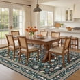 thumbnail image 7 of UERMEI 10'x12' Large Area Rugs for Living Room, Indoor Washable Rug, Floral Area Rugs for Bedroom Home Office Decor Dining Room Carpets, Non Slip Low Pile, Black/Green/Brown, 7 of 7