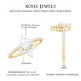 thumbnail image 6 of Rosec Jewels Lab Diamond Engagement Ring for Women - Vintage Style Ring - EF-VS Grade Certified, 10K Yellow Gold, US 9.50, 6 of 7
