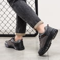 thumbnail image 6 of NOKIO Outdoor Hiking Shoes for Men La𝖼e Up T𝗋a𝗂𝗅𝗀 Running Shoes Wate𝗋proof Wear-Res𝗂st𝖺𝗇𝗍 Sneakers Lightweight Anti-S𝗅ip Sport Shoes Wide Width Athlet𝗂c Shoes for Backpacking Travel, 6 of 9