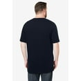 thumbnail image 2 of KingSize Men's Big & Tall Shrink-Less Lightweight Longer-Length Crewneck Pocket T-Shirt, 2 of 6