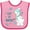 Pink and Fuchsia, variant on Inktastic Let It Snow Snowman Boys or Girls Baby Bib
