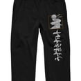 thumbnail image 2 of Naruto Shippuden Naruto Kanji Men's Black Jogger Pants-Medium, 2 of 3