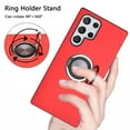 thumbnail image 4 of Samsung Galaxy S22 Ultra Phone Case, Shock Resistant Kickstand Ring Multi-Function for Samsung Galaxy S22 Ultra Phone Case Red, 4 of 5