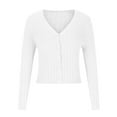 thumbnail image 5 of Lilgiuy Women's Autumn And Winter Casual Long Sleeve Solid Color Sweater Tops Blouse Cardigan 2022 Fall Winter, 5 of 5