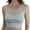 Heather Grey, variant on ToBeInStyle Women's Sleeveless Mesh Crop Top - Heather Grey - S
