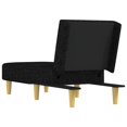 thumbnail image 3 of vidaXL Chaise Longue Black Fabric, 3 of 5