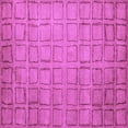 thumbnail image 1 of Ahgly Company Indoor Square Abstract Purple Modern Area Rugs, 6' Square, 1 of 4