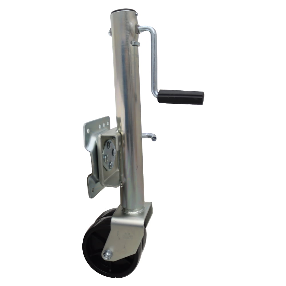 1500lb RV Trailer Jack 6” 2 Wheels Yacht Trailer Stand Guide Wheel Jack Lifting Height 9.8"