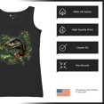 thumbnail image 6 of Velociraptor Jungle Women's Tank Top Dinosaur Hunter Jurassic Period Raptor Reptile Dino Tropical Paleontology, 6 of 7