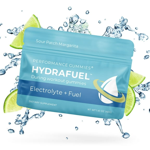 Seattle Gummy Company HydraFuel Electrolyte Hydration Gummies, 12-Pack, Sour Patch Margarita