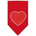 thumbnail image 5 of Pet and Dog Bandana Screen Printed, "Red Swiss Dot Heart", 5 of 10