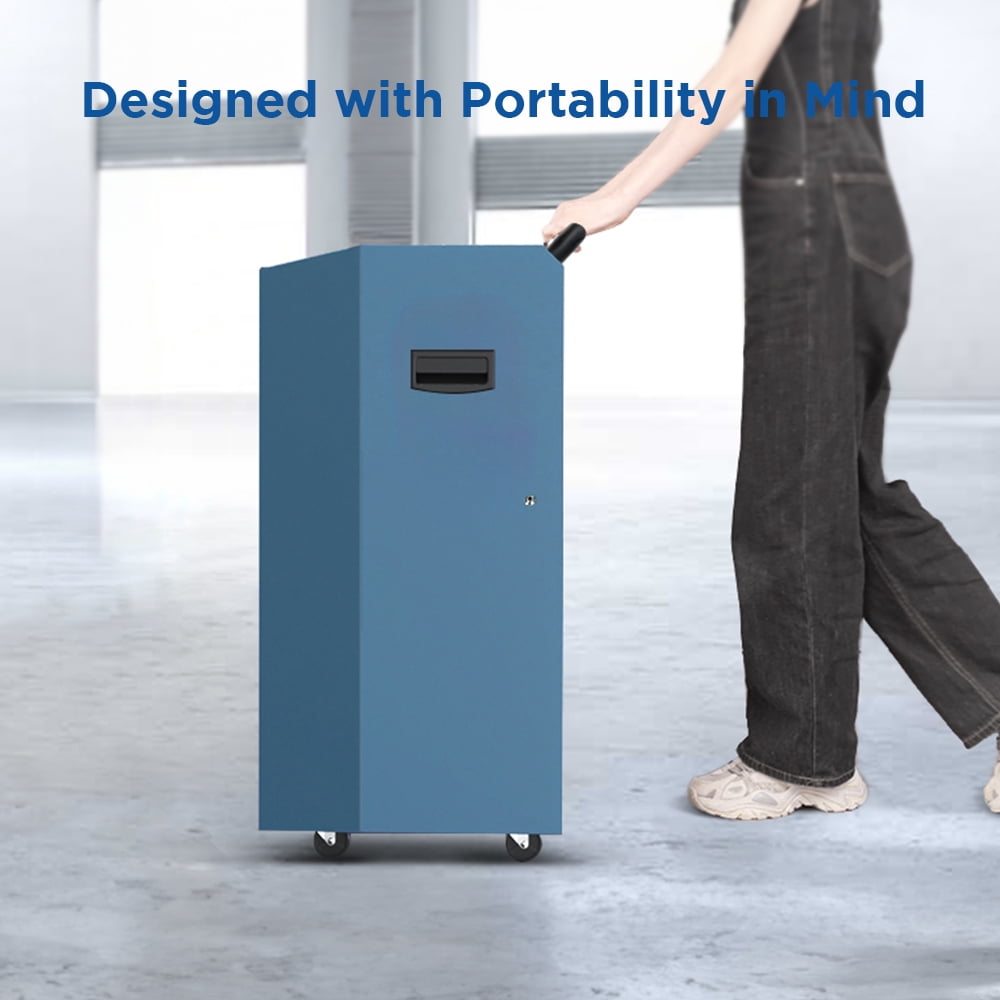190 Pints Portable Commercial Dehumidifier with Pump Industrial Heavy Duty Moisture Removal Dehumidifiers for Basements