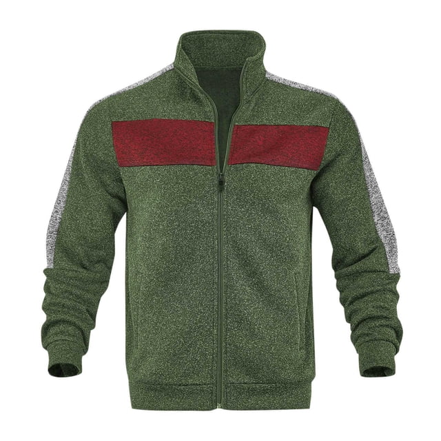 Tenue Décontractée à Col Roulé Vert Lime Armée pour Homme, Manches Longues, Coupe Ample, Automne Hiver 2025, Concert Country