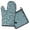 Teal Paisley Pattern, variant on Teal Paisley Pattern Kitchen Oven Mitt and Pot Holder Sets 2 Pcs for Baking, Cooking and Grilling, Heat Resistant Up To 392 °F