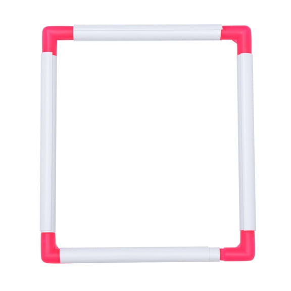 LOLIPPYY 1Pc White Portable Universal Embroidery Hoop Frame for Cross Quilting and Needlework Crafts