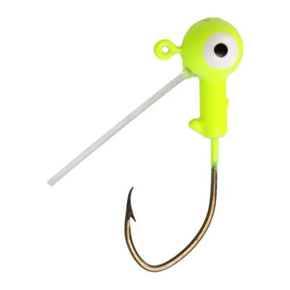 Eagle Claw Weedless Pro-V Ball Head Jig 1/16 oz Unpainted