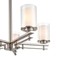 thumbnail image 3 of 5515-BN Millennium Lighting Huderson - 5 Light Chandelier-23 Inch Tall and 26 Inch Wide-Brushed Nickel Finish    -Traditional Installation, 3 of 7