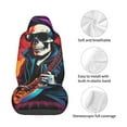 thumbnail image 3 of Lsque Rock Skull Singer Pattern Car Seat Covers for Front Seats , Waterproof Seat Covers for Cars, Sporty Front Seat Covers,Car Seat Cover Protector Front Seats, 3 of 5