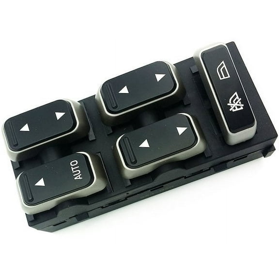 Front Left Driver Side Window Switch - 5-Button - Compatible with 2003 - 2008 Lincoln Town Car 2004 2005 2006 2007