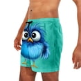 thumbnail image 6 of BRGZLK Mens Beach Shorts Summer Drawstring Waist Funny Cute Bird Emoji Print Summer Swim Trunks Novelty Beachwear Sports Vacation Shorts with Pockets, 6 of 6