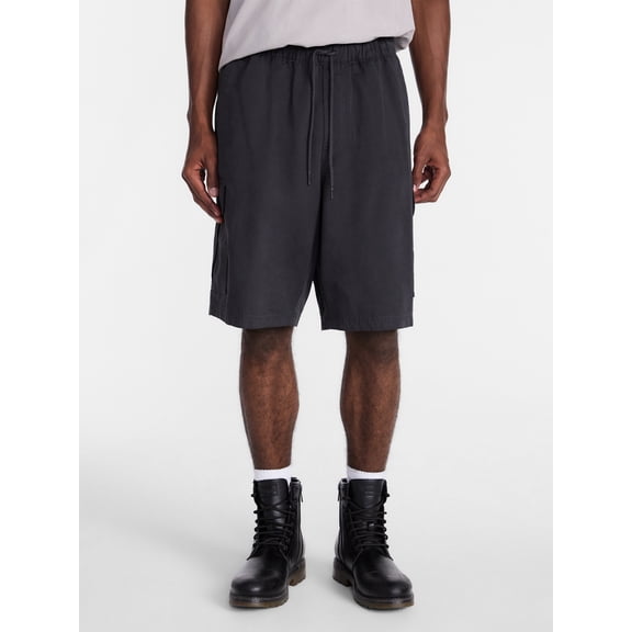 No Boundaries Baggy Fit Twill Cargo Shorts, 10" Inseam, Men's Sizes XS-5XB